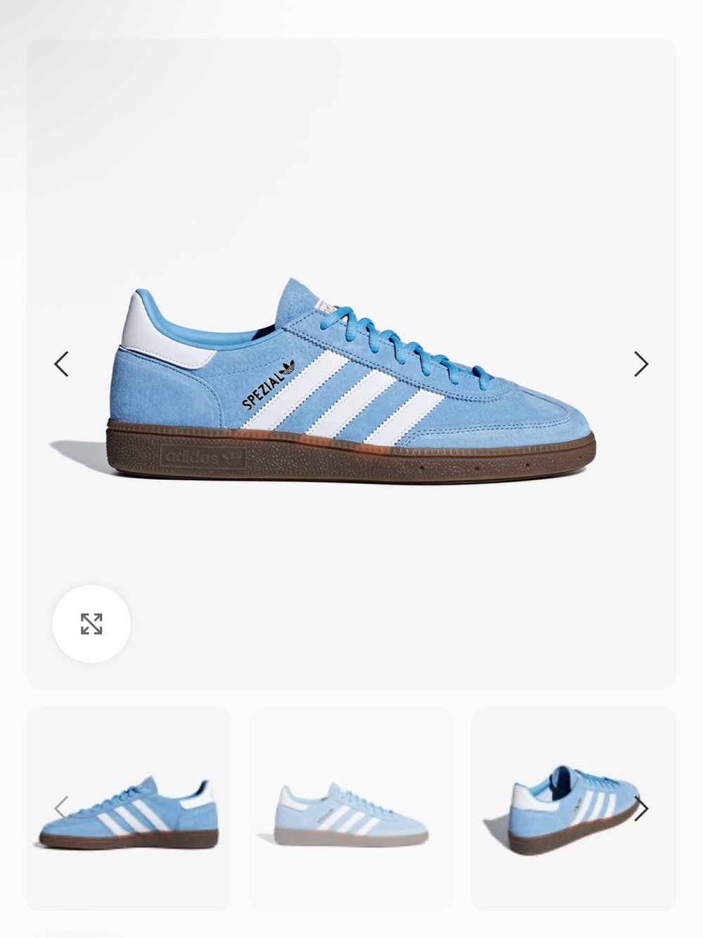 adidas Spezial Suede Sneakers - Light Blue/White
